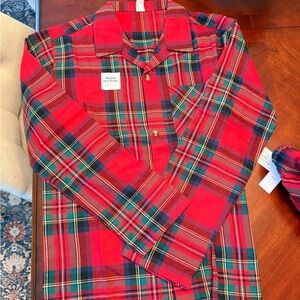 Old Navy Kids Red Plaid Pajama Set